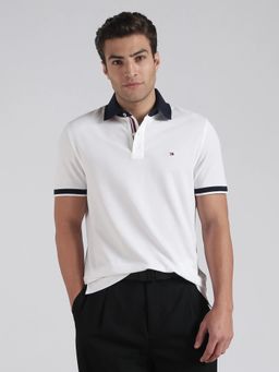 Tommy Hilfiger - Solid Regular Fit Cotton Polo T-Shirt