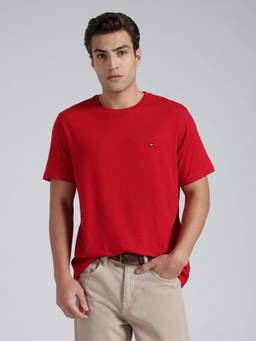 Tommy Hilfiger - Solid Regular Fit Cotton T-Shirt