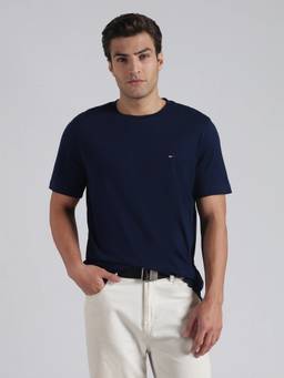 Tommy Hilfiger - Solid Regular Fit Cotton T-Shirt