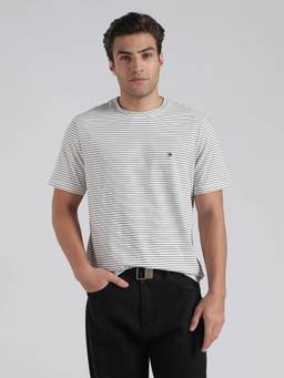 Tommy Hilfiger - Striped Regular Fit Cotton T-Shirt