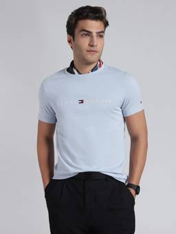 Tommy Hilfiger - Typography Logo Slim Fit Cotton T-Shirt