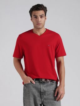 Tommy Hilfiger - Solid Regular Fit Cotton T-Shirt
