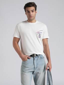 Tommy Hilfiger - Typographic Regular Fit Cotton T-Shirt