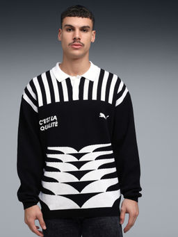 Puma - The Never worn Vi Knit Men's Black Jersey Sweater