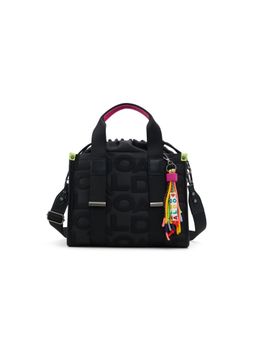 Aldo - Eviecarry Womens Black Satchel with Detachable Strap and Key Pouch