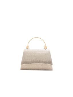 Aldo - Felisia Womens Gold Top Handle Clutch with Detachable Strap