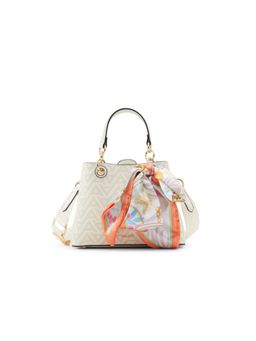 Aldo - Tenterden Womens White Handbag with Detachable Strap