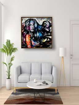 The Art House - Abstract Painting Multicolor (30X30 Inches)