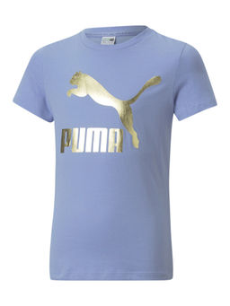 Puma - Classics Logo Girls Blue T-shirt