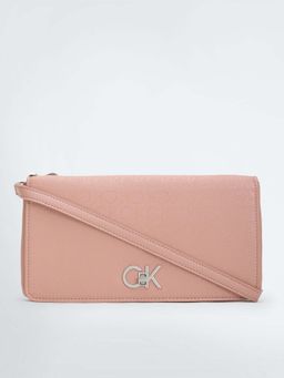 Calvin Klein - Peach Re-Lock Double Sling Bag