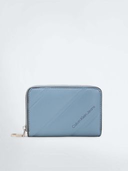 Calvin Klein - Blue Quilted Med Zip Around Wallet