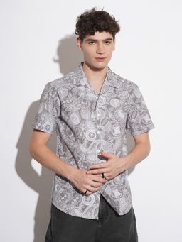 Being Human - Men Grey Avengers Casual Shirt