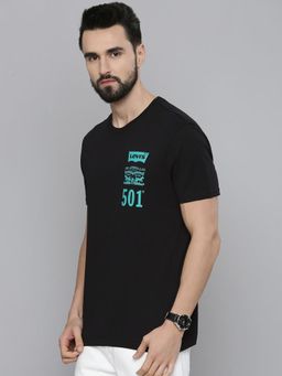 Levi's - Men Black Crew Neck T-Shirt