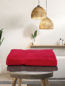 BIANCA - Paradiso Bath Towel Red Br