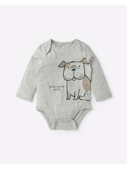 GAP - Grey Cotton Graphic Onesies