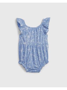 GAP - Blue Cotton Floral Onesies