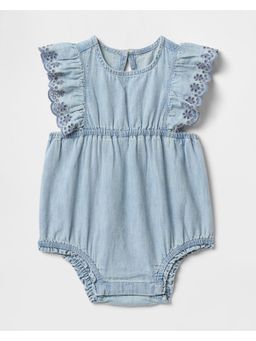 GAP - Blue Cotton Solid Onesies