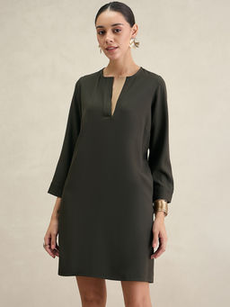 Femmella - Olive Sheath Mini Dress