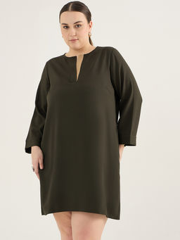 Femmella - Olive Sheath Mini Dress