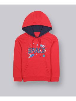 PLUM TREE - Boys Space Glow In Dark Print Hoodie