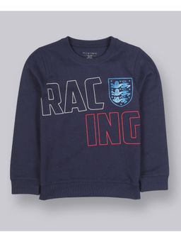 PLUM TREE - Boys Racing Print Sweatshirt