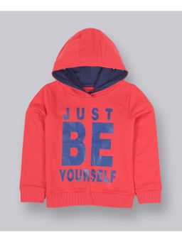 PLUM TREE - Just Be Yourself Print Hoodie