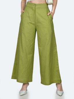 Zink London - Women Green Solid Pant