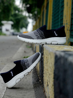 LIBERTY - Lucy & Luke Eazygo-10N Velcro Navy Blue Sports Running Shoes