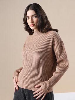 Globus - Women Beige Textured Sweater