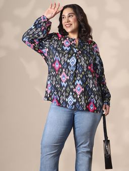 Globus - Women Black Printed Top