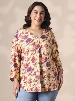Globus - Women Cream Floral Top