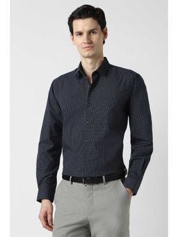 Peter England - Men Black Nuvo Fit Full Sleeves Formal Shirt
