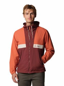 Columbia - Men's Maroon Omni-Shield Spire Valley Hooded Wind and Water Resistant