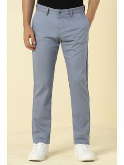 Allen Solly - Men Blue Solid Casual Trousers