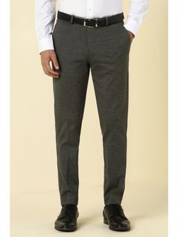 Allen Solly - Men Grey Textured Formal Trousers