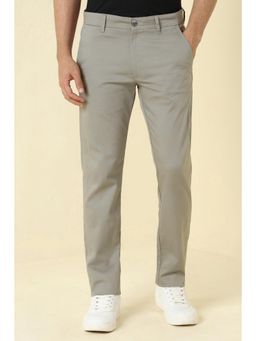 Allen Solly - Men Grey Textured Casual Trousers