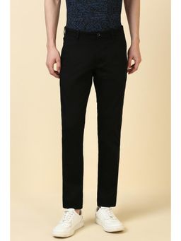 Allen Solly - Men Black Solid Casual Trousers