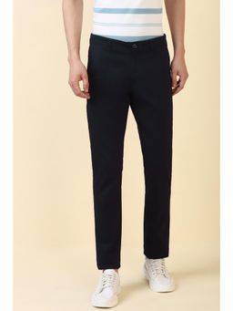 Allen Solly - Men Navy Solid Casual Trousers