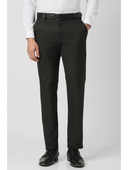 Van Heusen - Men Grey Textured Trousers