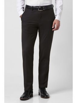 Van Heusen - Men Brown Textured Trousers
