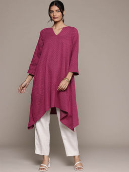 Aarke Ritu Kumar - Pink Molly Solid Kurta