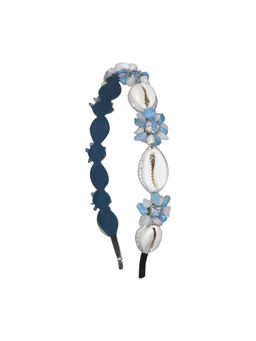 Label Pooja Rohra - Blue Lana Headband