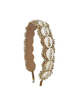 Label Pooja Rohra - White Ira Headband