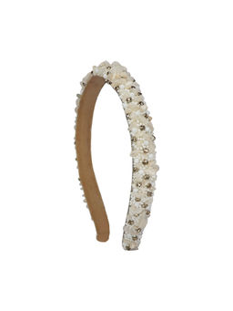 Label Pooja Rohra - White Gisele Headband