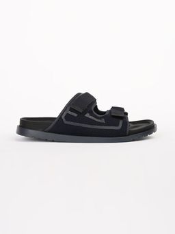 GAS - Men Strap Grid Navy Blue Sandals