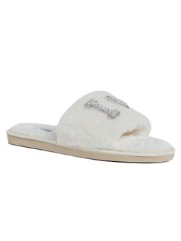 London Rag - Women Beige Fur Sliders