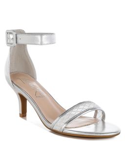 London Rag - Women Metallic Silver Faux Leather Stilettos