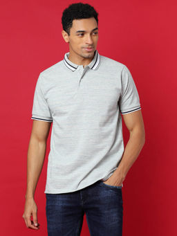 Campus Sutra - Men Solid Stylish Casual Polo T-shirts