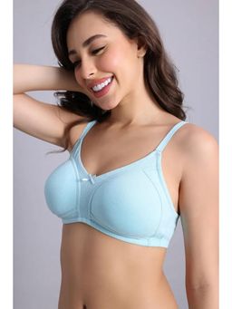 Zivame - Essentials Double Layered Non Wired Full Coverage T-shirt Bra - Blue