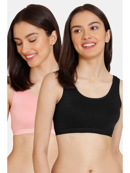 Zivame - Double Layered Non Wired Full Coverage Beginner Bra (Pack of 2)